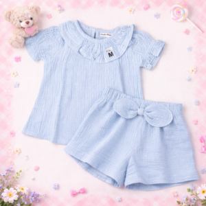 Dedehappy Setelan Baju Anak Perempuan Anti Iritasi Cotton Muslin Premium