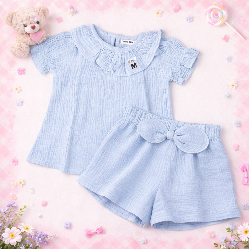 Dedehappy Setelan Baju Anak Perempuan Anti Iritasi Cotton Muslin Premium