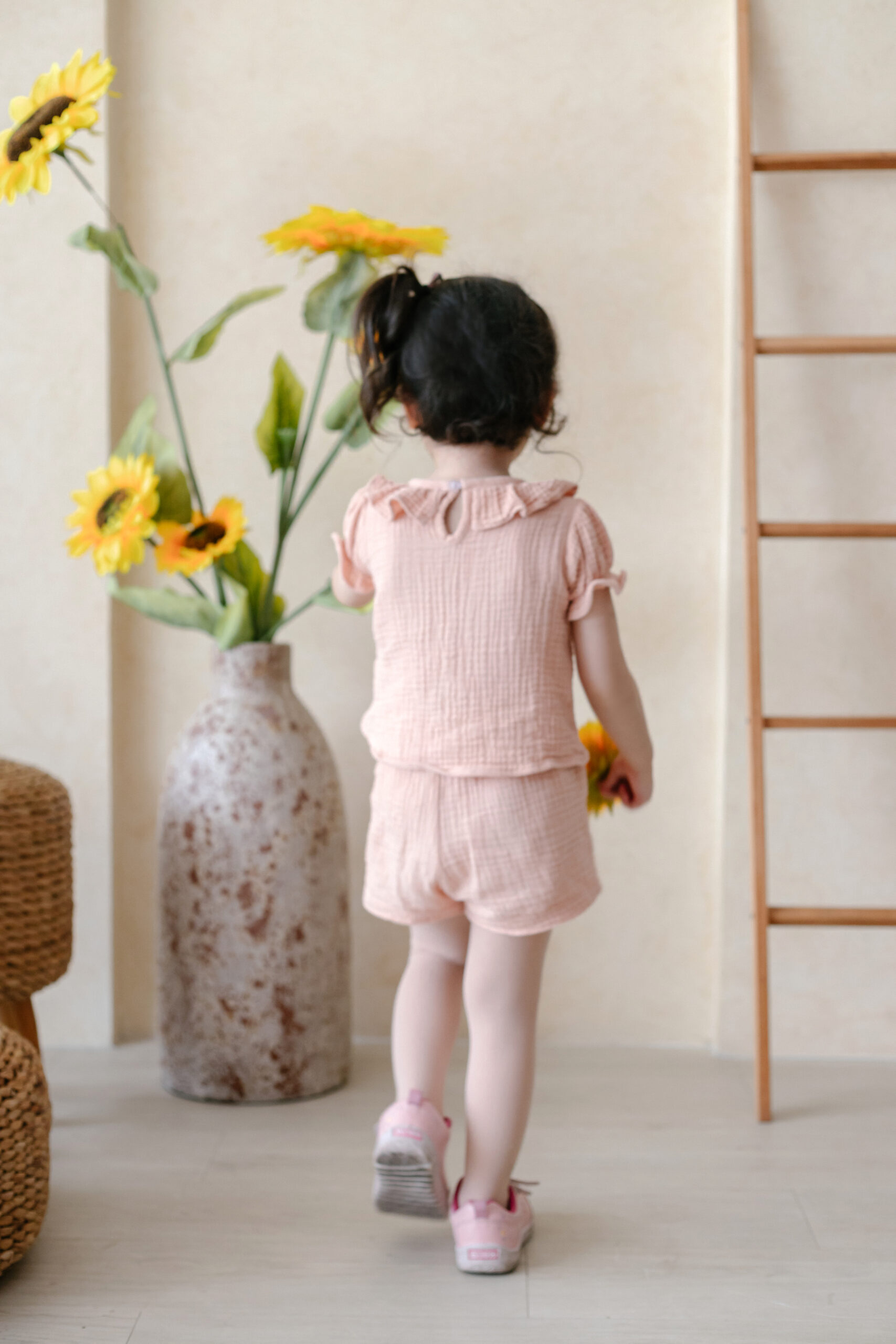 Dedehappy Setelan Baju Anak Perempuan Anti Iritasi Cotton Muslin Premium - Gambar 4